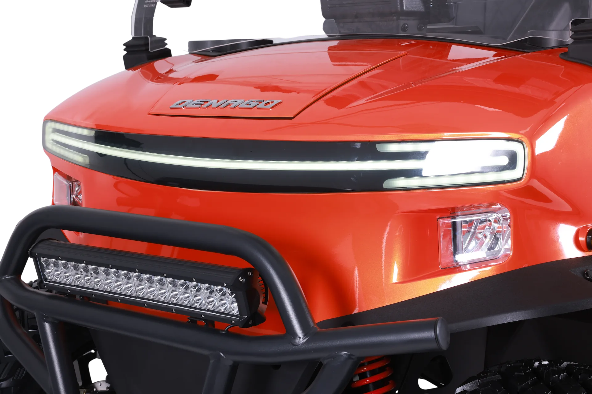 Detalle luces LED carro de golf eléctrico Denago EV Rover XL